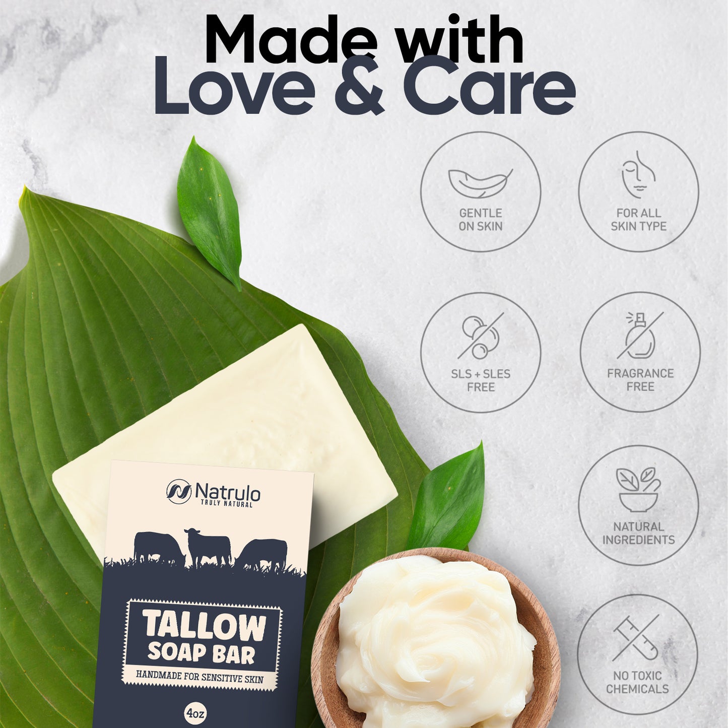 Tallow Soap Bar