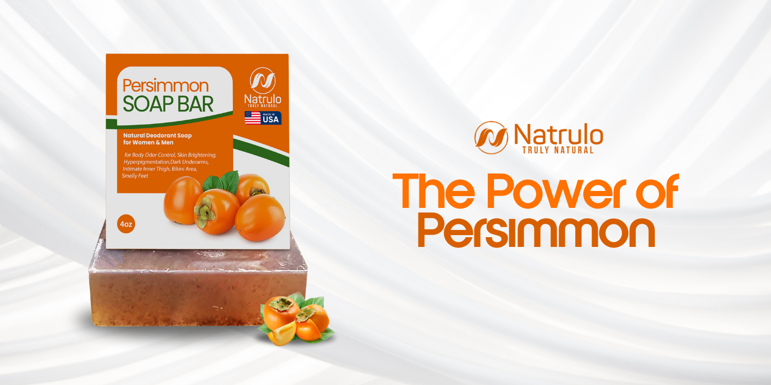Natrulo Persimmon Soap Bar for Body Odor Control 