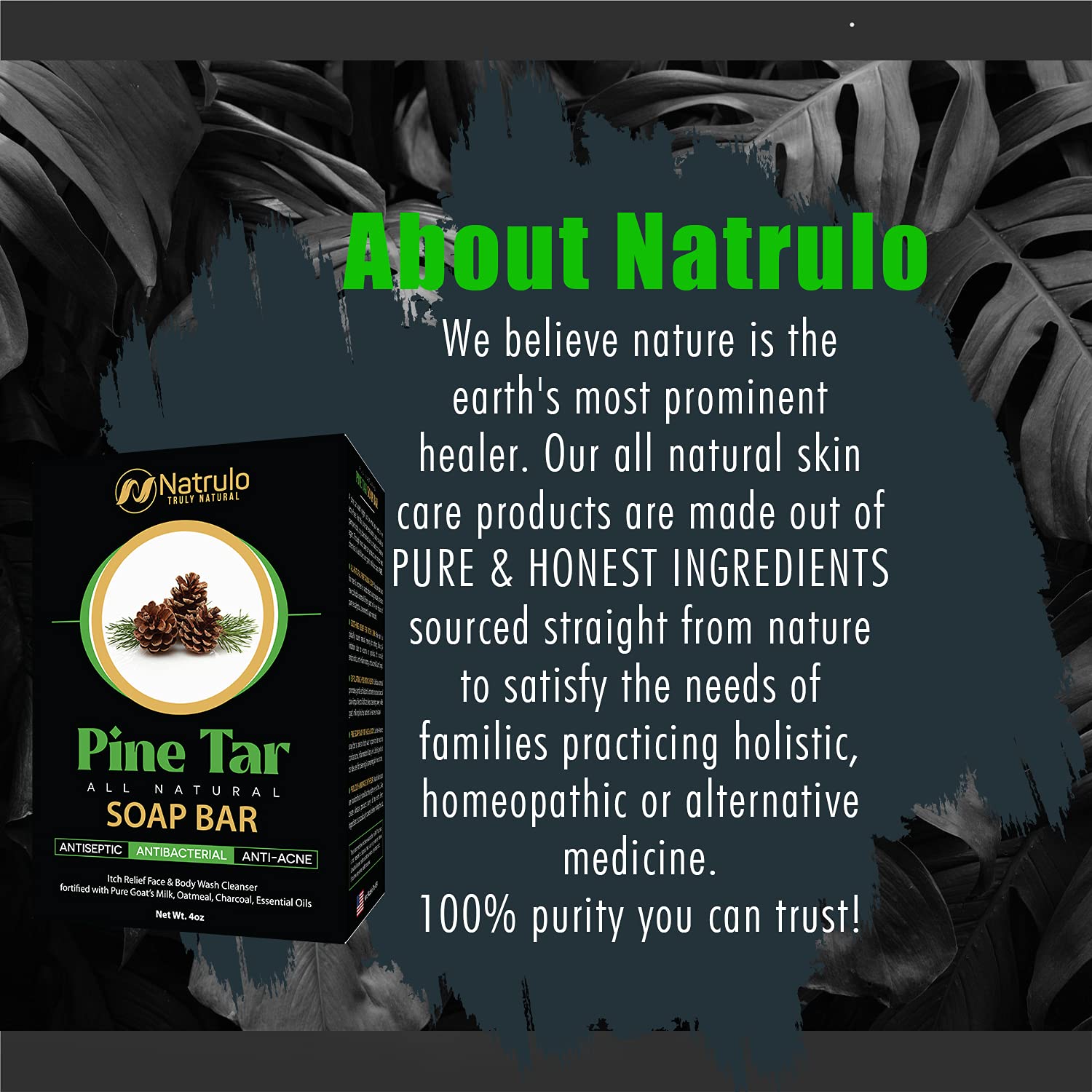 Pine Tar - Holistic health psoriasis & eczema soap - Red Antler Apothecary